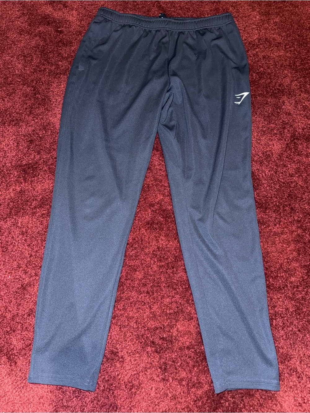 Gymshark Men's Navy Blue Jogger Pants L Activewear Elastic Waist Tapered Leg